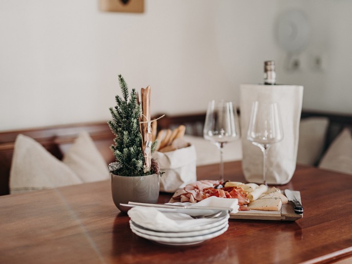 Großzügige Essbereiche in den Appartements