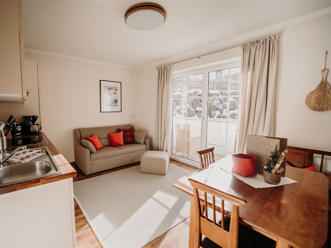 Appartement Typ B - Wohnraum