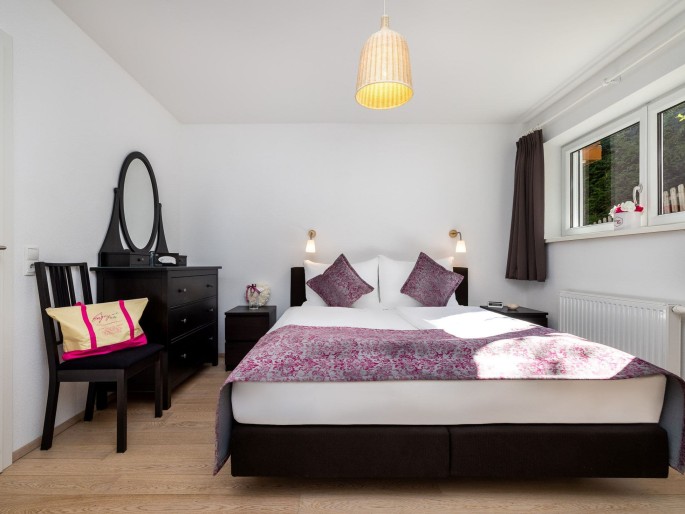 Ansicht des Schlafzimmers im Appartement