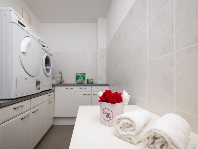 s Waschmaschine und Trockner zur Gratis Nutzung in den Appartements