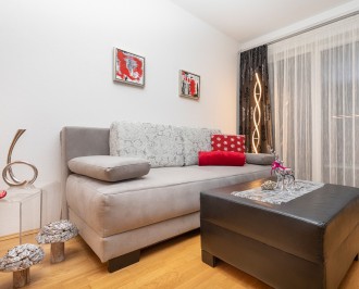 Gemütliches Wohnzimmer im Appartement Nina