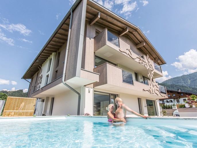 Aparthotel mit Außenpool in Flachau