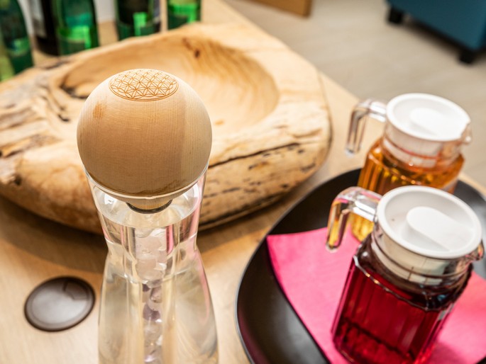 Gratis Saftbar im Wellnessbereich