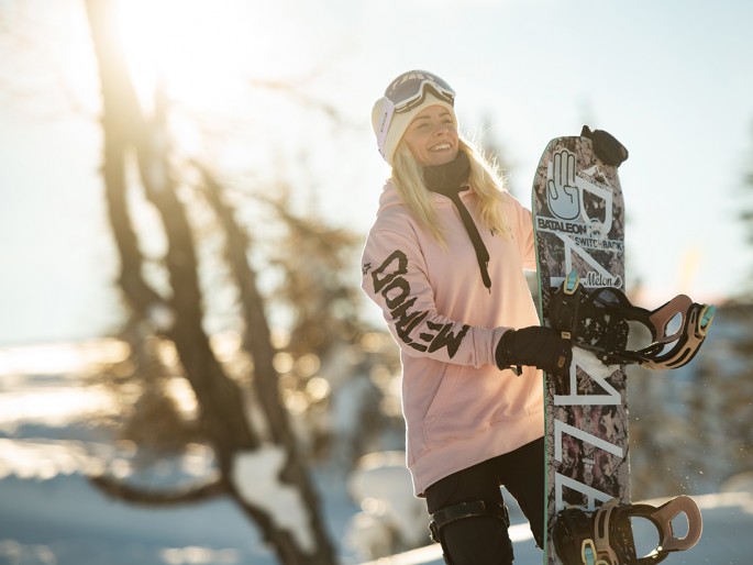 Snowboarderin am Shuttleberg © Salzburger Land Tourismus